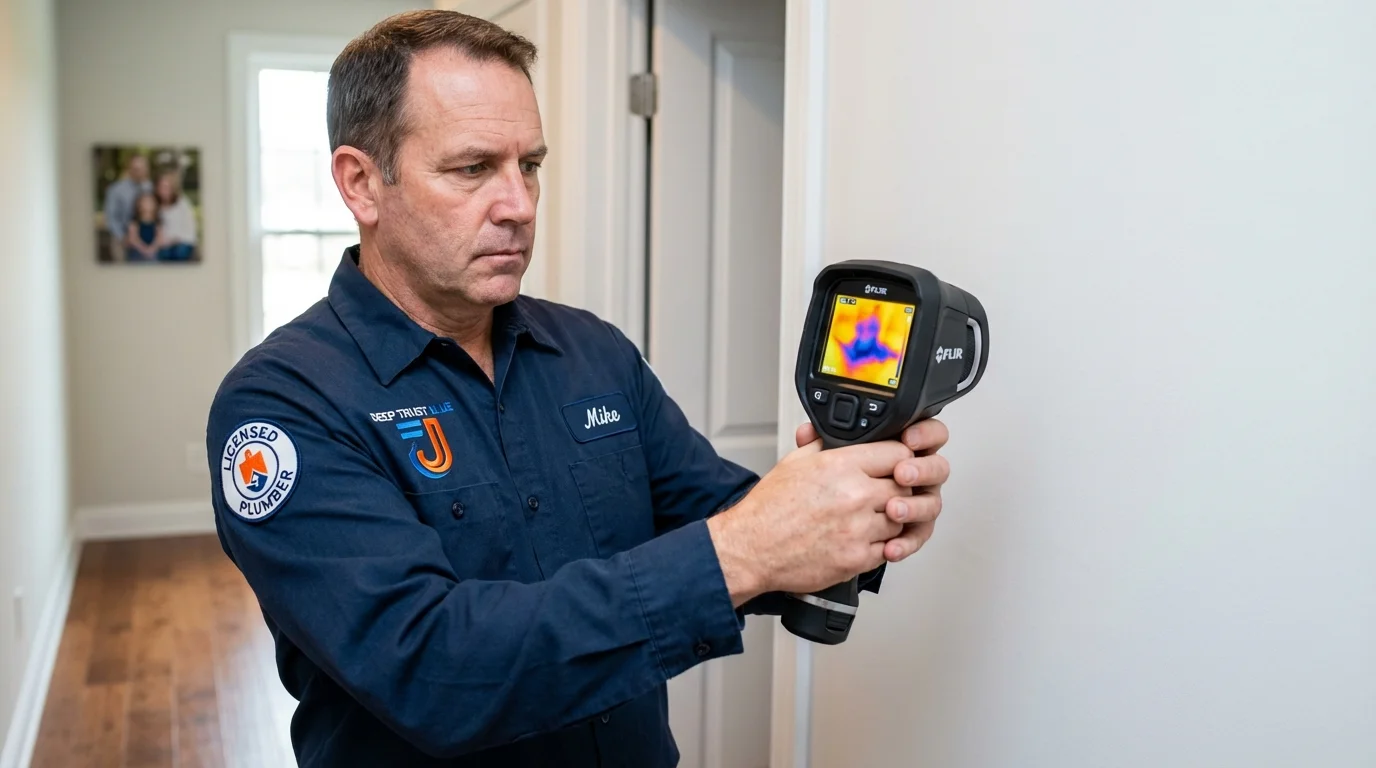 Thermal imaging leak detection by Johns Plumbing LLC in Taylors